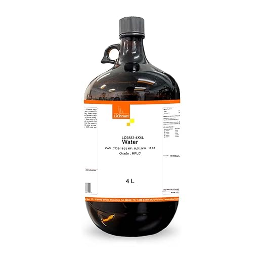 Water HPLC Grade 4X4 Liter
