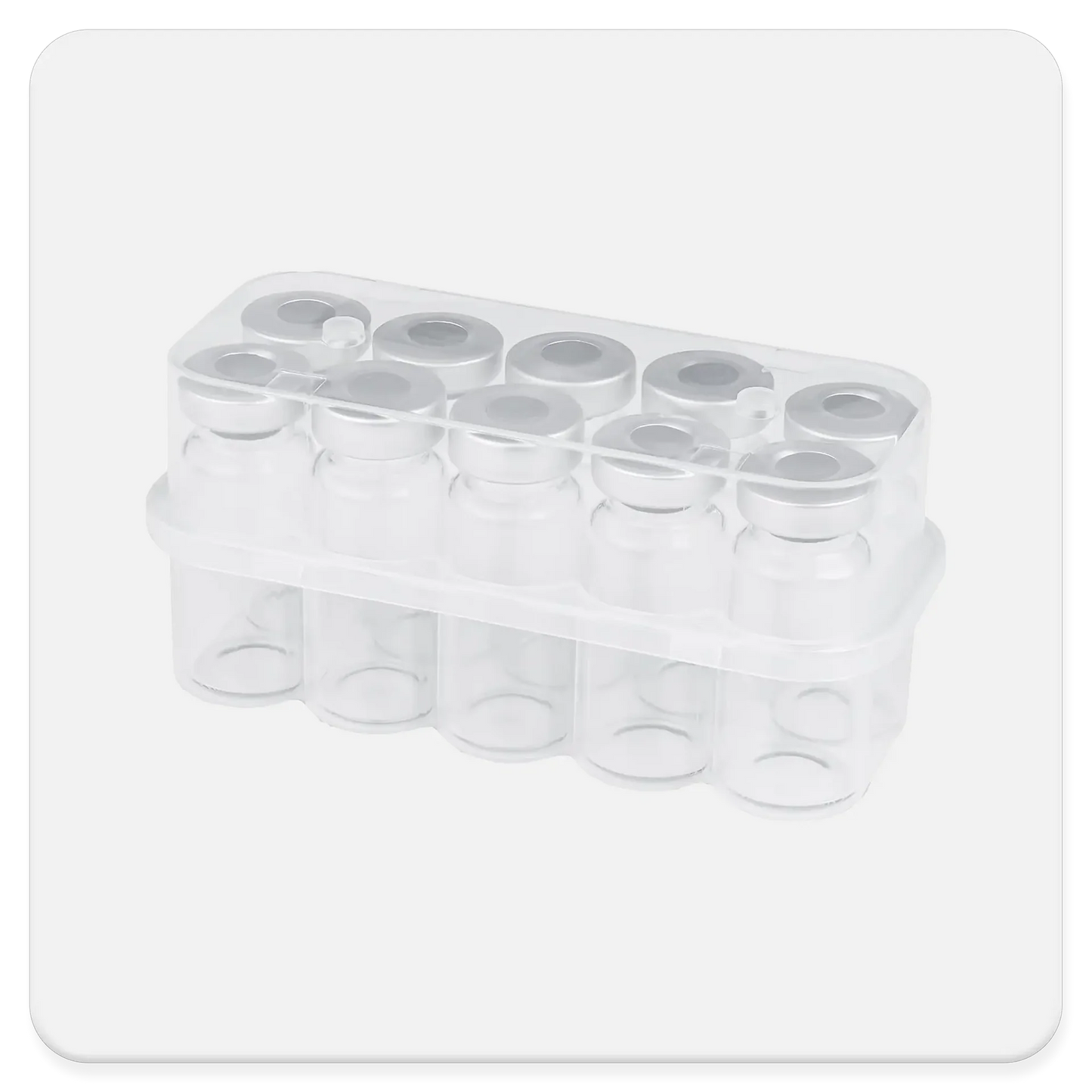 Vial Storage Box - Holds 10 - 10ML Vials