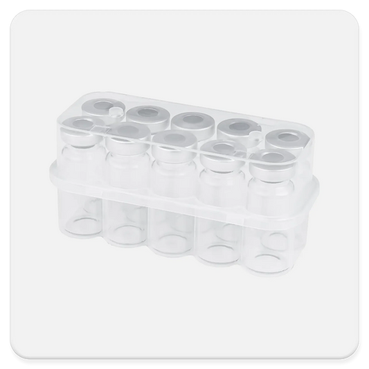 Vial Storage Box - Holds 10 - 10ML Vials