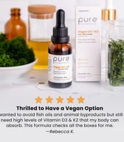 Vegan D3 + K2 Full-Spectrum Liquid Drops: 10 mL 5,000 IU Liposomal Vitamin