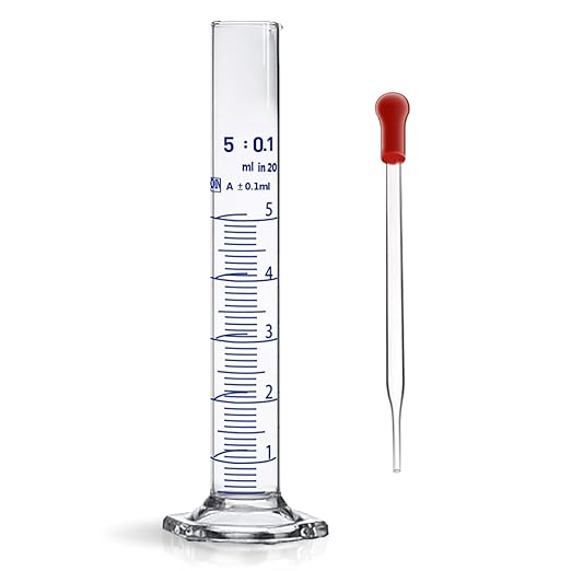 Thick Glass Graduated Cylinder - 5ml