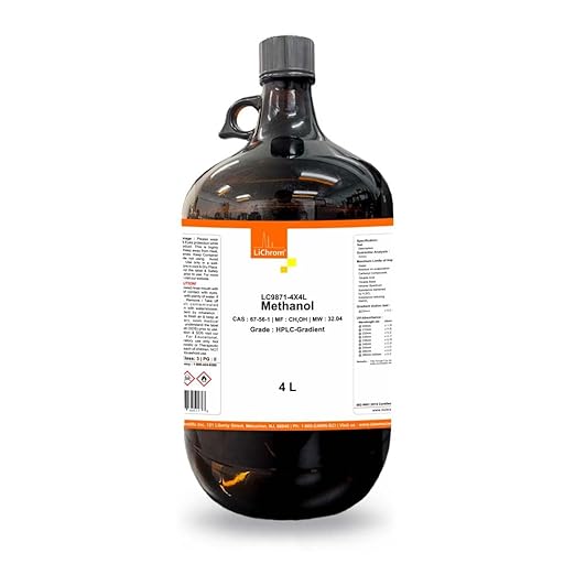 Methanol, HPLC Grade, 99.9 Min 4 Liter