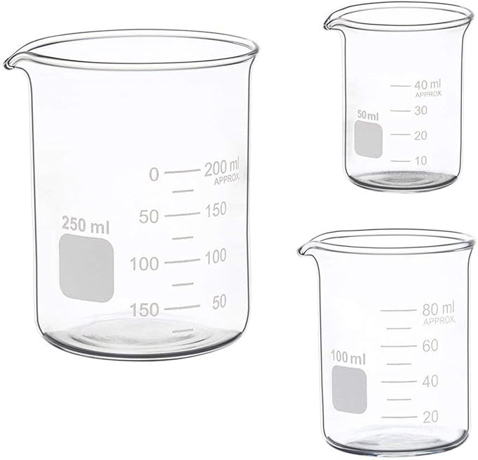 Glass Measuring Low Form Beaker Set