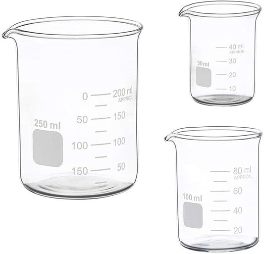 Glass Measuring Low Form Beaker Set