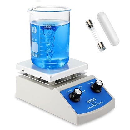 Magnetic Stirrer Hot Plate Max 716°F, 100-2000RPM Hot Plate with Magnetic Stirrer, 2000mL Magnetic Hotplate Stirrer, Magnetic Stirrer w/Magnetic Stir Bar