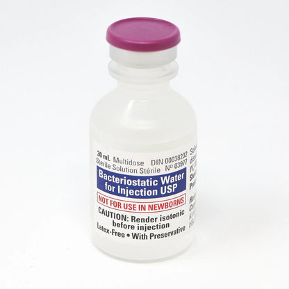 Hospira Bacteriostatic Water 0.9% Solution MDV 30mL No Mercury Sterile FTV
