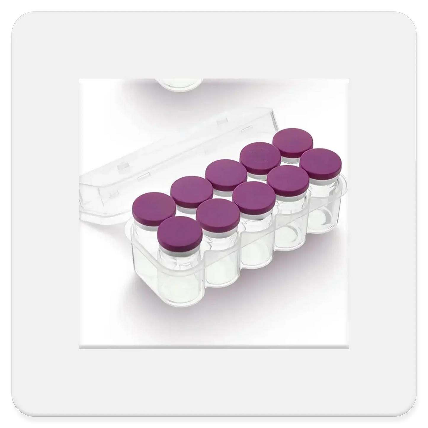 Vial Storage Box - Holds 10 - 10ML Vials