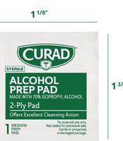 Alcohol Prep Pads - 100CT or 20 CT