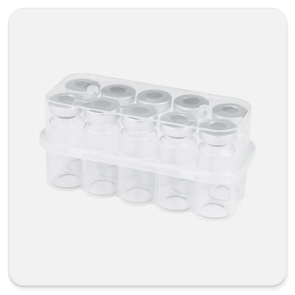Vial Storage Box - Holds 10 - 10ML Vials