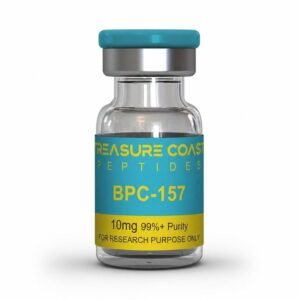 BPC-157 a peptide material in the bottle