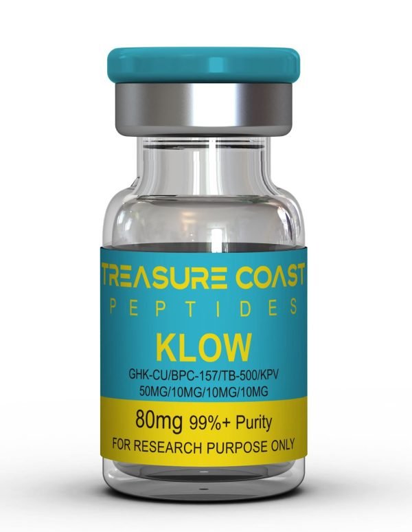 KLOW – BPC-157 / TB-500 / KPV / GHK-Cu Blend – 80mg (10mg / 10mg / 10mg / 50mg)