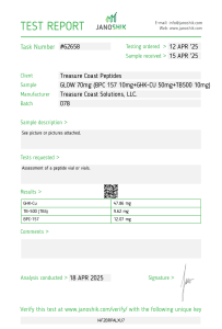 GLOW (BPC-157 / TB-500 / GHK-Cu Blend)